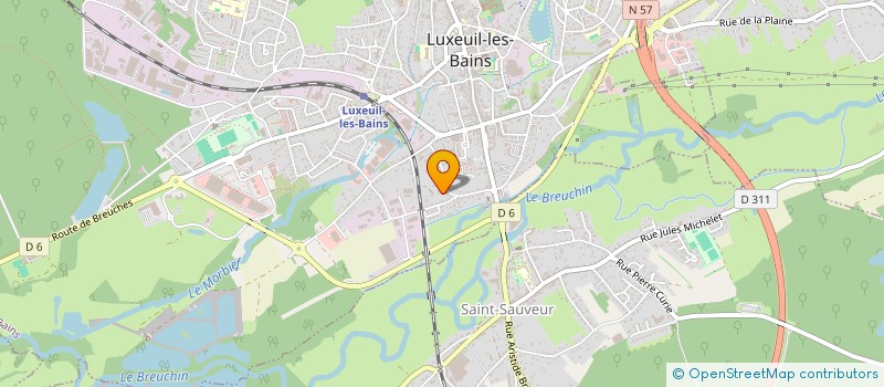 localisation de l'entreprise MM LOCATIONS à LUXEUIL-LES-BAINS