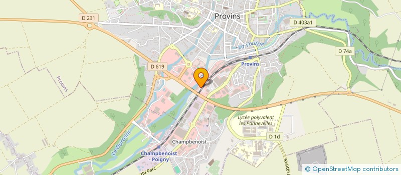 localisation de l'entreprise MM MAINTENANCE TOITURES à PROVINS