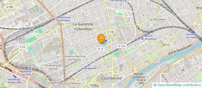 localisation de l'entreprise MM MANAGEMENT à COURBEVOIE