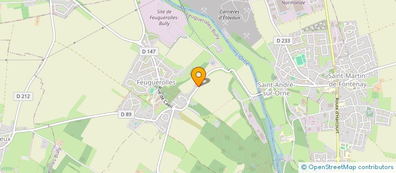 localisation de l'entreprise MM PLOMBERIE  FEUGUEROLLES-BULLY