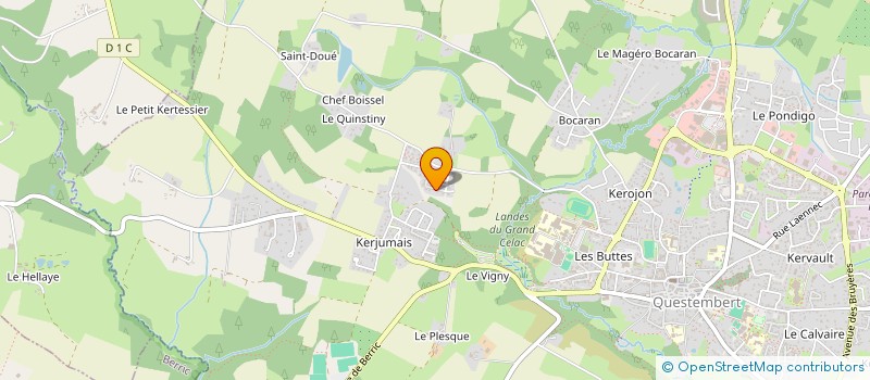 localisation de l'entreprise MM PLOMBIER CHAUFFAGISTE  QUESTEMBERT