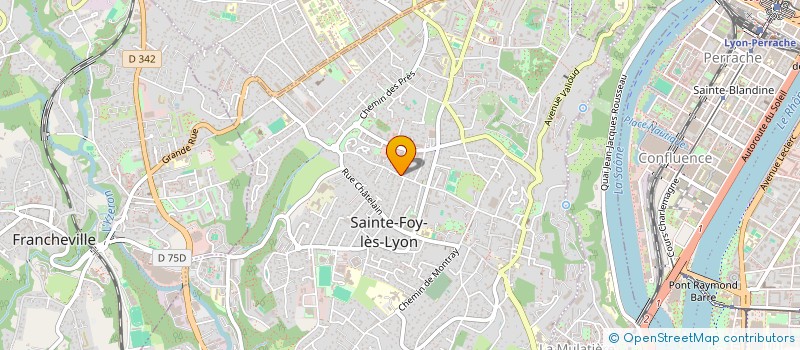 localisation de l'entreprise MM PRODUCTION à SAINTE-FOY-LES-LYON
