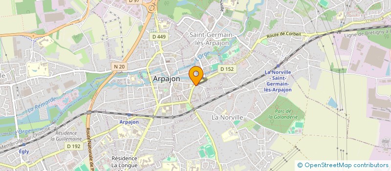 localisation de l'entreprise MM RANGEL à ARPAJON