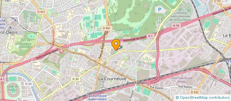 localisation de l'entreprise MM SECURITY à LA COURNEUVE
