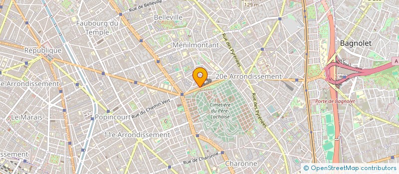 localisation de l'entreprise MM SERVICE à PARIS