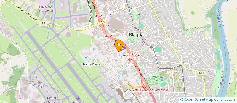 localisation de l'entreprise MM TAXI AEROPORT à BLAGNAC