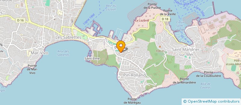 localisation de l'entreprise MM TRAVAUX PUBLICS ET TERRASSEMENT  SAINT-MANDRIER-SUR-MER