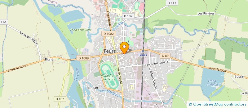 localisation de l'entreprise MM2S  FEURS