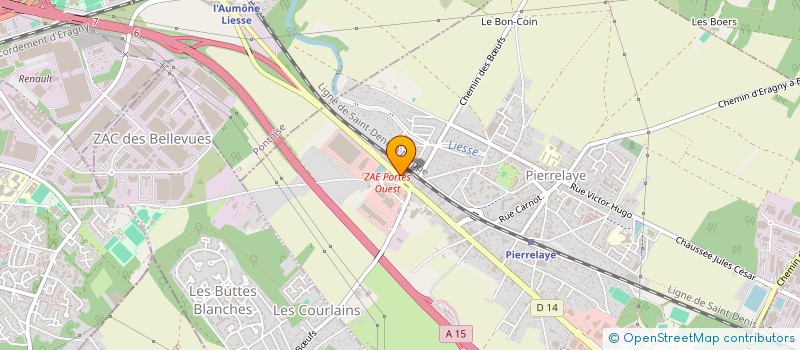 localisation de l'entreprise MMA  PIERRELAYE