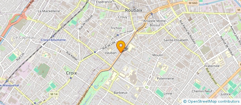 localisation de l'entreprise MMA  ROUBAIX