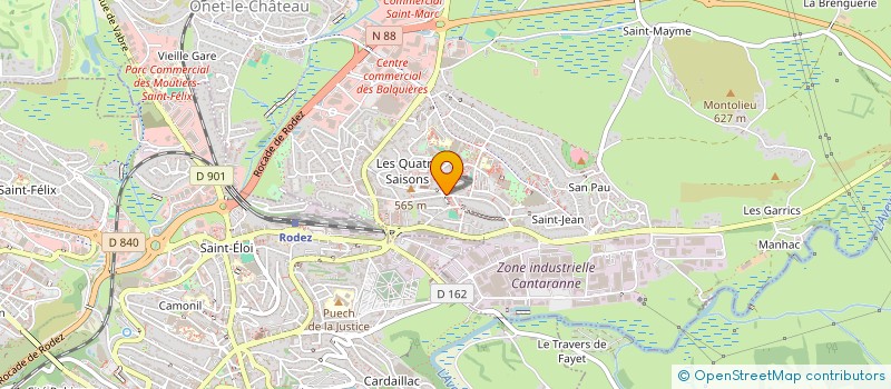 localisation de l'entreprise MMA AVEYRON 12  ONET-LE-CHATEAU