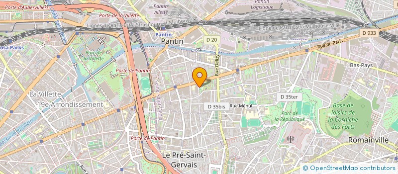 localisation de l'entreprise MMA BAT  PANTIN