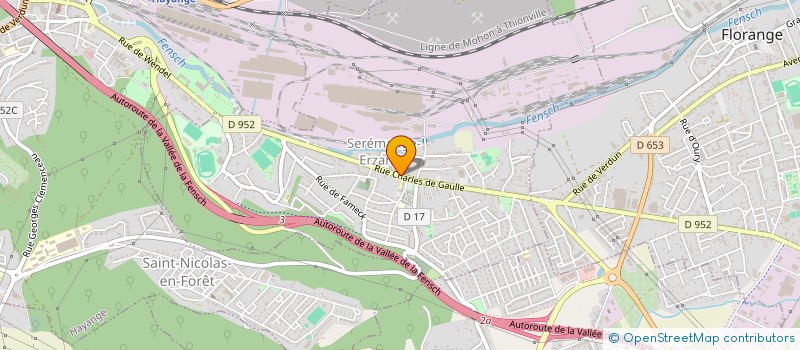 localisation de l'entreprise MMA CONSTRUCTION à SEREMANGE-ERZANGE