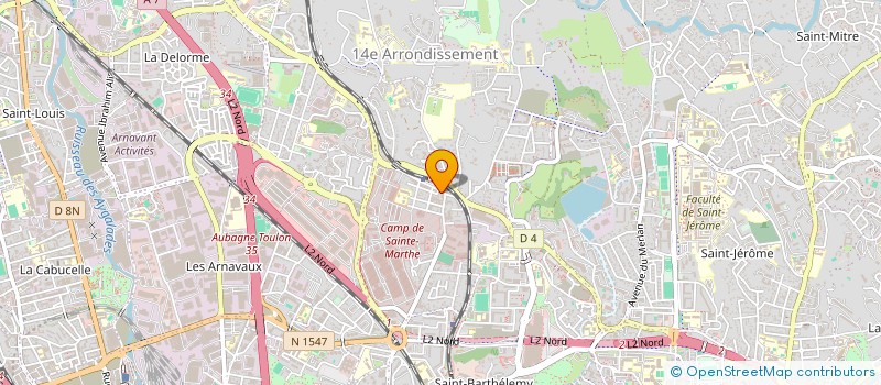 localisation de l'entreprise MMA INVEST à MARSEILLE