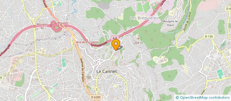 localisation de l'entreprise MMA PROPERTIES à LE CANNET