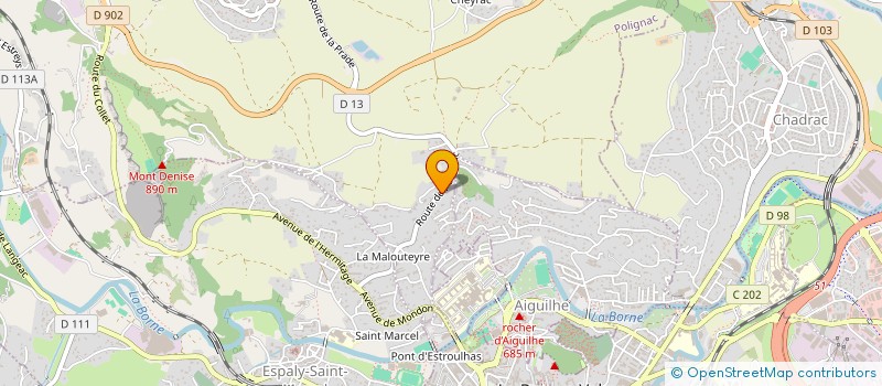 localisation de l'entreprise MMAD  POLIGNAC