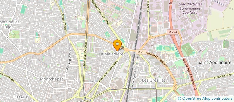 localisation de l'entreprise MMAG REBOND à DIJON