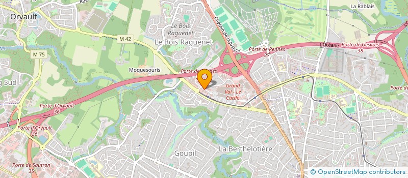 localisation de l'entreprise MMB à ORVAULT