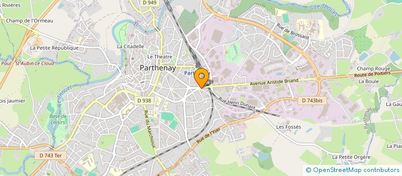 localisation de l'entreprise MMB à PARTHENAY