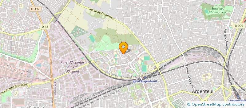 localisation de l'entreprise MMBA TRANSPORT  ARGENTEUIL