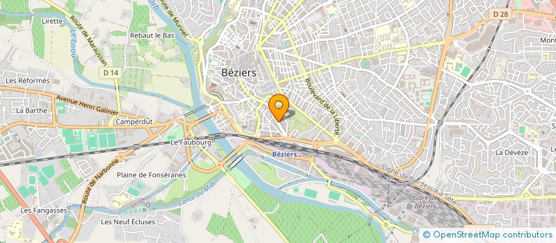 localisation de l'entreprise MMBC  BEZIERS