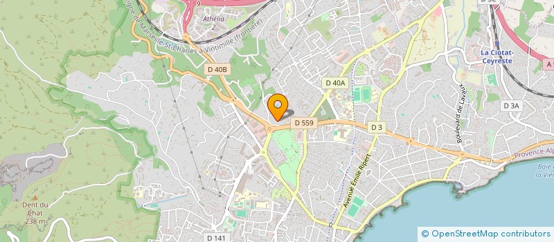 localisation de l'entreprise MMBD  LA CIOTAT