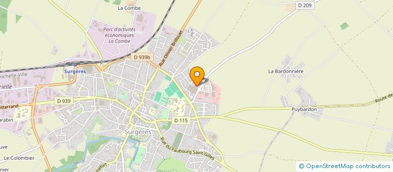 localisation de l'entreprise MMBF  SURGERES