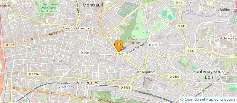 localisation de l'entreprise MMD à MONTREUIL