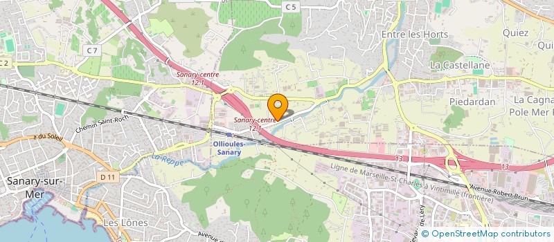 localisation de l'entreprise MMD  OLLIOULES