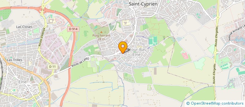 localisation de l'entreprise MMD HOLDING  LATOUR-BAS-ELNE