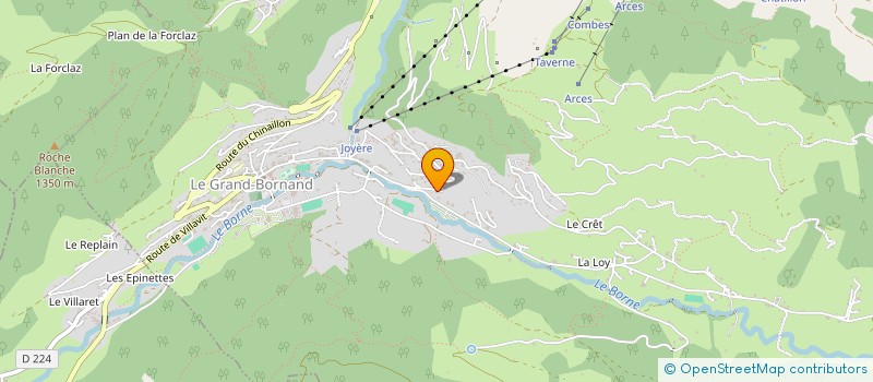 localisation de l'entreprise MMDG RESIDENCES  LE GRAND-BORNAND