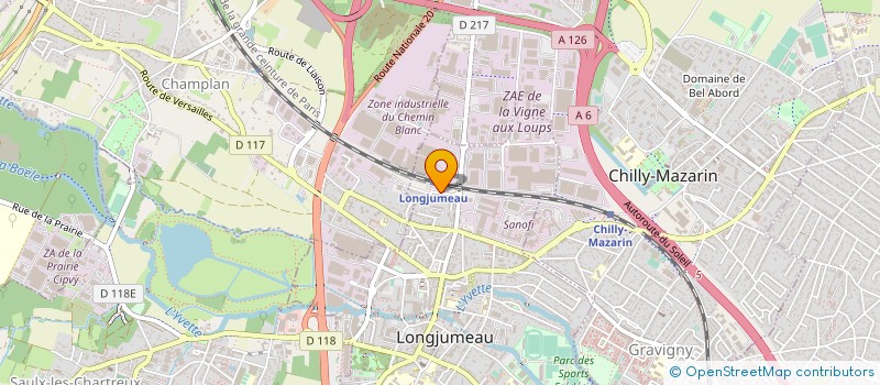 localisation de l'entreprise MME AMILIEN ANDREE MME LETOUR NEUR GEN à LONGJUMEAU