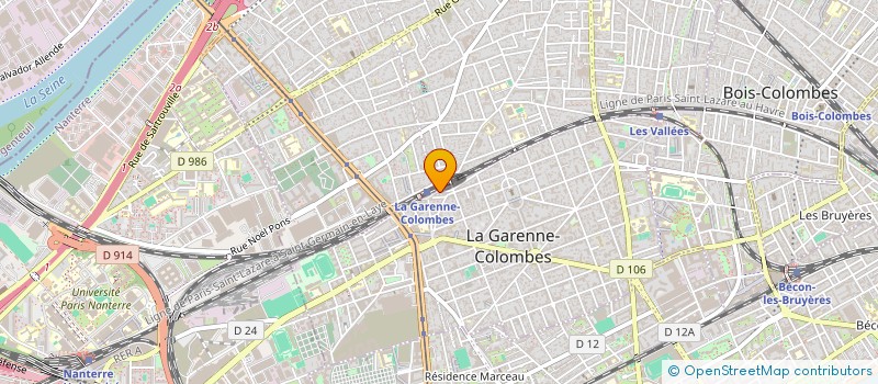 localisation de l'entreprise MME BOISHARDY HENRIETTE  MR BOISHARD  LA GARENNE-COLOMBES