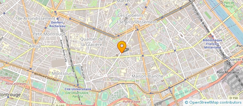 localisation de l'entreprise MME BOURGEOIS YVONNE  MME MALROUX ODETTE  PARIS