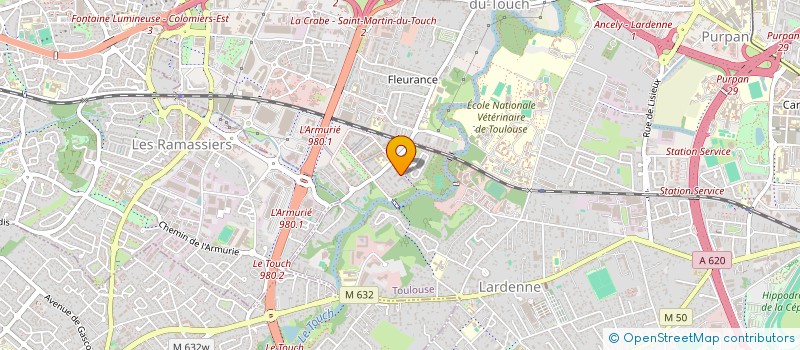 localisation de l'entreprise MME ET M. DEVEZEAUD ARNAUD  TOULOUSE