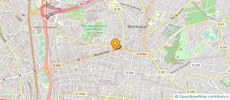 localisation de l'entreprise MME GAURAT ODETTE MR GAURAT MARCEL à MONTREUIL