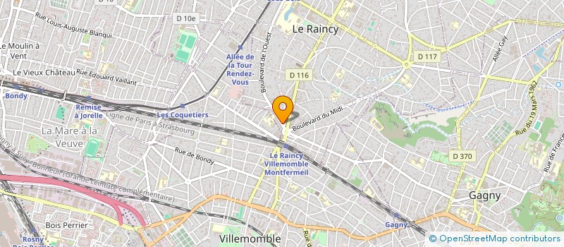 localisation de l'entreprise MME HUAULT-ANDRE J. -  MR ANDRE CH.  LE RAINCY