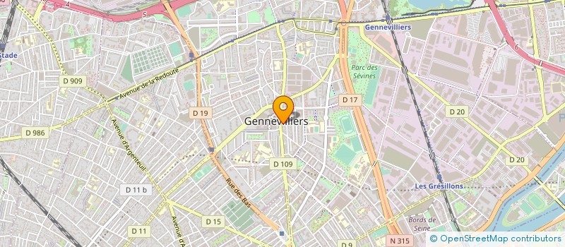 localisation de l'entreprise MME JULHES GERMAINE  MME MORANDIE à GENNEVILLIERS