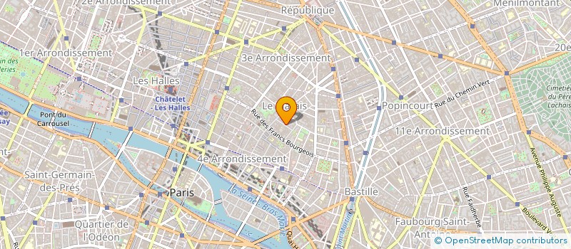 localisation de l'entreprise MME LAINE FLORENCE  MME CLERC EMMANUEL  PARIS