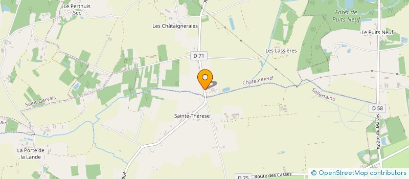 localisation de l'entreprise MME & M. RECYCLAGE à CHATEAUNEUF