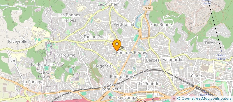 localisation de l'entreprise MME MANCHON CELINE & MR PIGERON EMMANUEL  TOULON