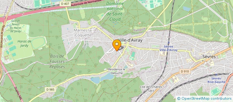 localisation de l'entreprise MME MARIGNY MARIE  MR PRENAT LAURENT  VILLE-D'AVRAY