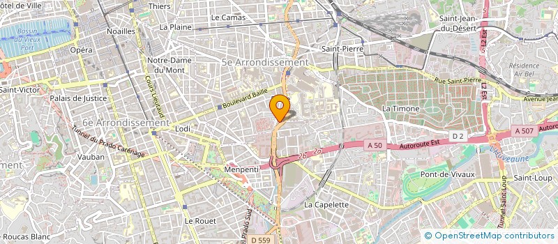 localisation de l'entreprise MME MICHELI MARIA ET NAKACHE YVON à MARSEILLE