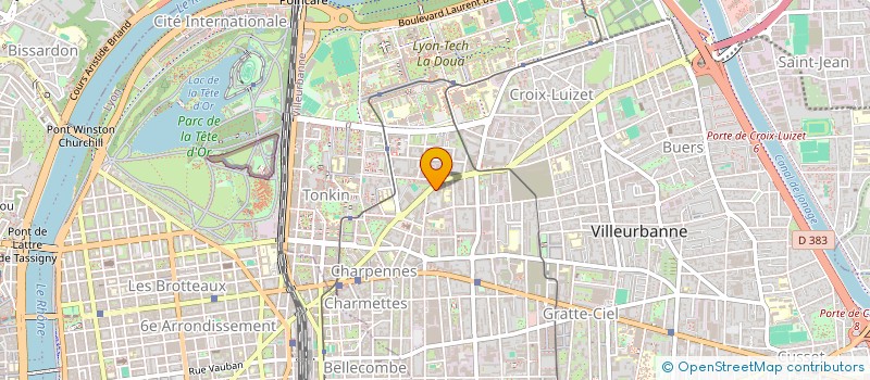 localisation de l'entreprise MME, MR (IND) CARMINATI FABRICE ET LAURA  VILLEURBANNE