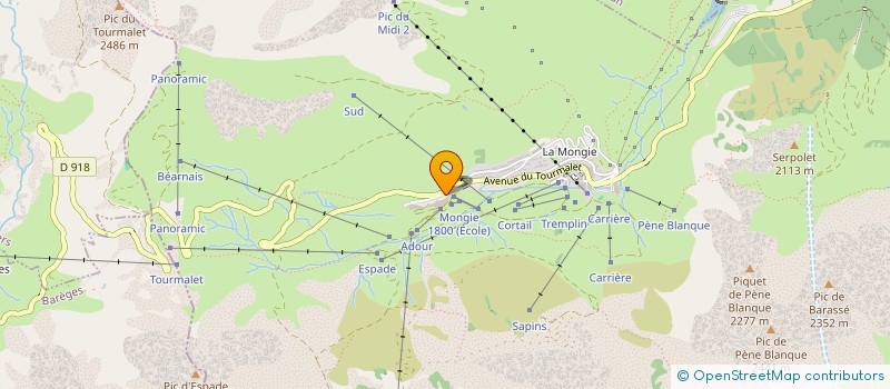 localisation de l'entreprise MME POREL ET MR MONTAUD  BAGNERES-DE-BIGORRE