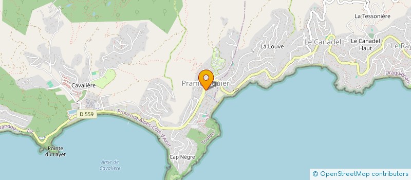 localisation de l'entreprise MME PRUVOST ET M. BODARD LMNP à LE LAVANDOU