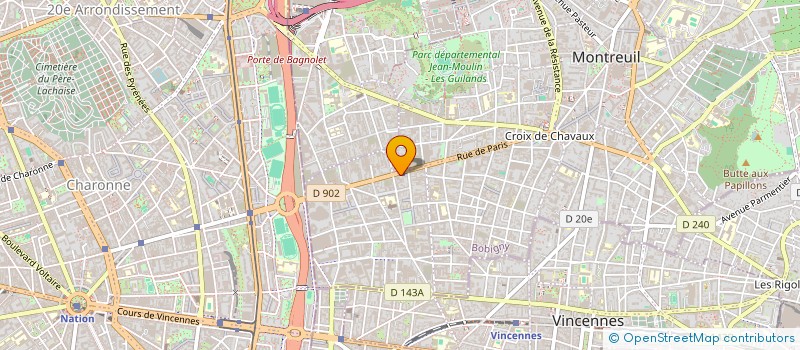 localisation de l'entreprise MME ROSSIGNOL MONIQUE  MR BREZIN EDOUARD à MONTREUIL