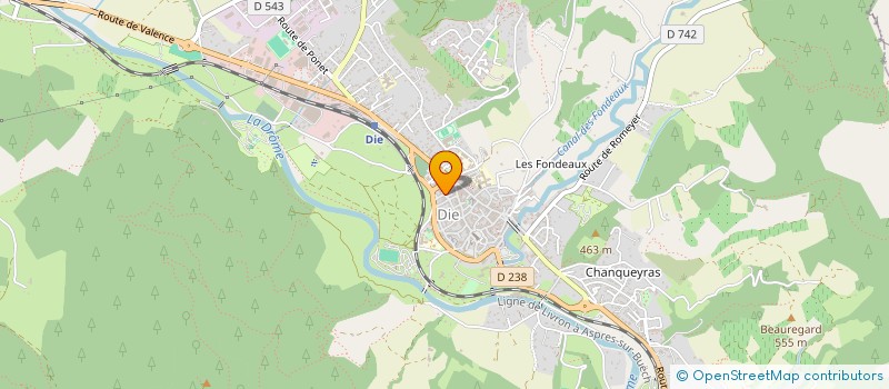 localisation de l'entreprise MME TOUCANNE CELINE ET MME FISCHER LAURENCE  DIE