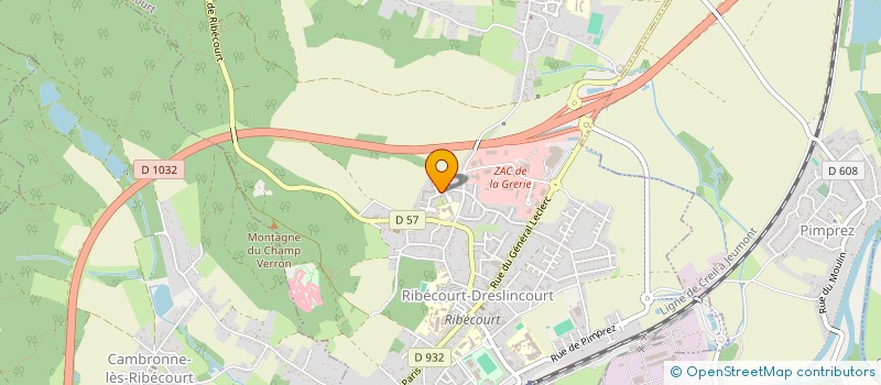 localisation de l'entreprise MME VTC 60  RIBECOURT-DRESLINCOURT