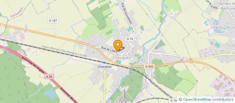 localisation de l'entreprise MMEE  CHOCQUES